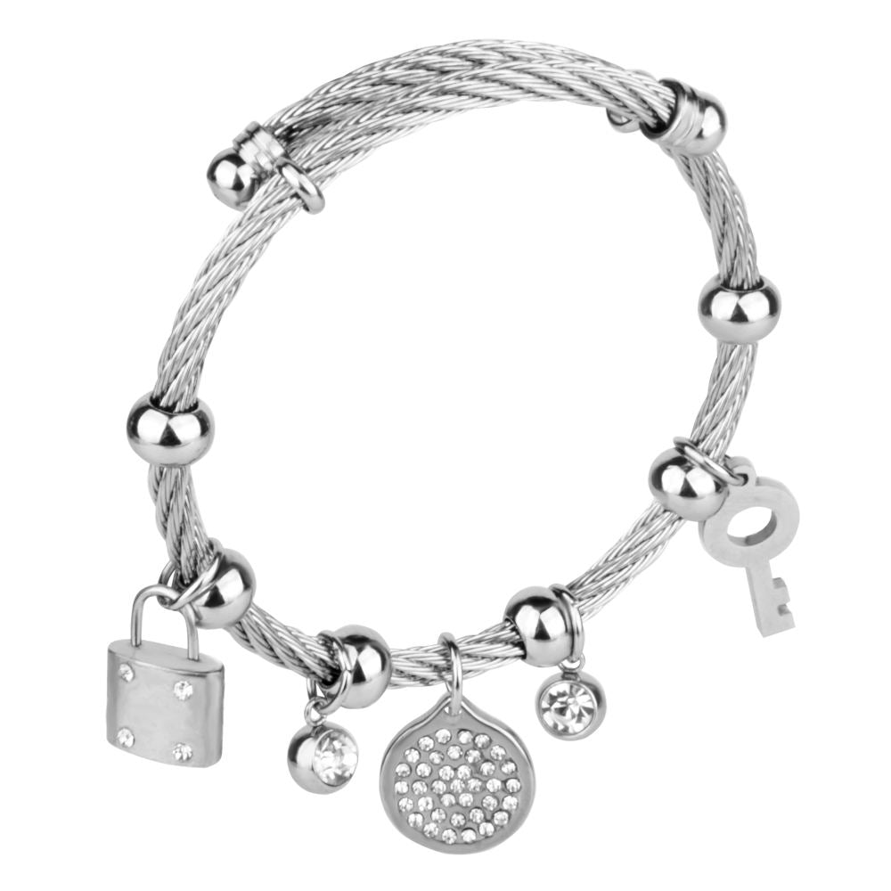 Heart Lock Bracelet & Key Necklace – Juzan Jewelry